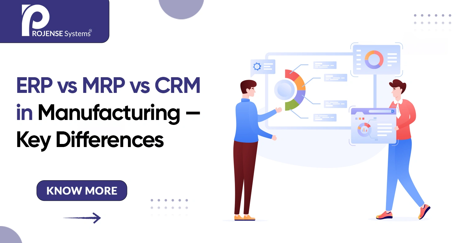 ERP vs MRP vs CRM in Manufacturing — Key Differences Explained